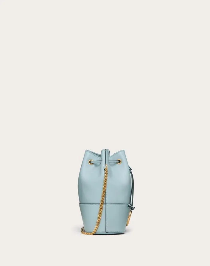 Valentino Shoulder Bags Woman Mini Bucket Bag In Nappa With Vlogo Signature Chain For Woman In Light Ivory Light Ivory Valentino Shoulder Bags Woman Mini Bucket Bag In Nappa With Vlogo Signature Chain For Woman In Light Ivory Light Ivory