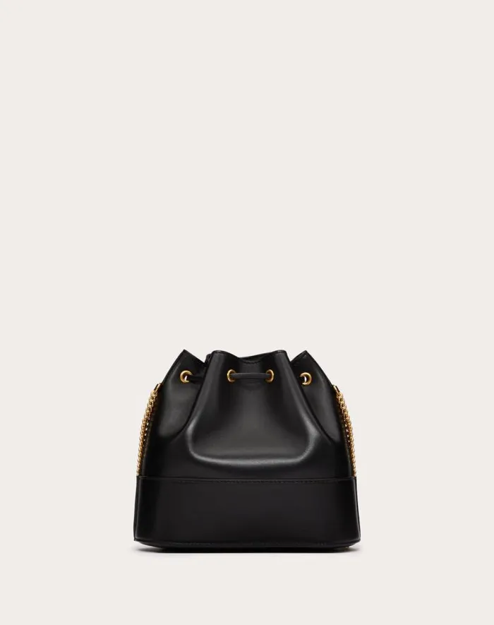 Valentino Shoulder Bags Woman Mini Bucket Bag In Nappa With Vlogo Signature Chain For Woman In Light Ivory Light Ivory Valentino Shoulder Bags Woman Mini Bucket Bag In Nappa With Vlogo Signature Chain For Woman In Light Ivory Light Ivory