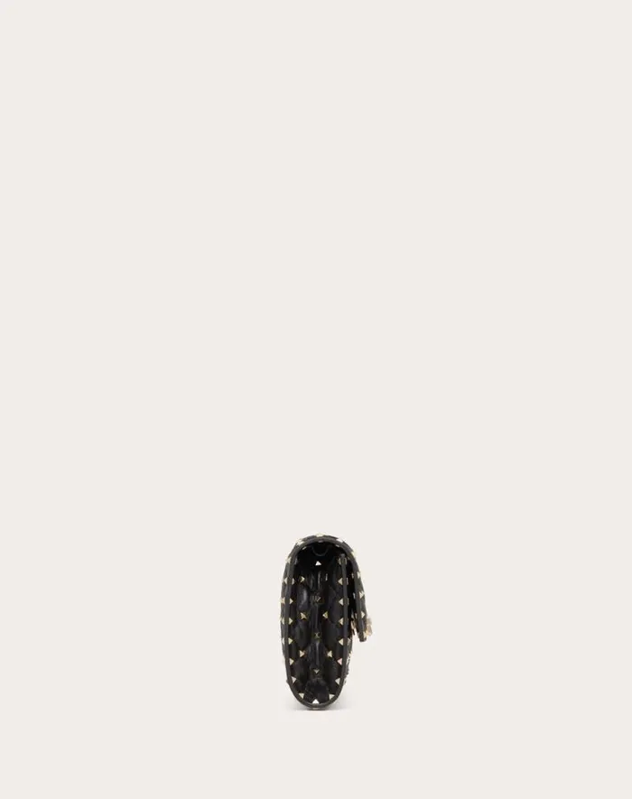Valentino Shoulder Bags Woman Rockstud Spike Nappa Leather Crossbody Clutch Bag For Woman In Poudre Poudre Valentino Shoulder Bags Woman Rockstud Spike Nappa Leather Crossbody Clutch Bag For Woman In Poudre Poudre