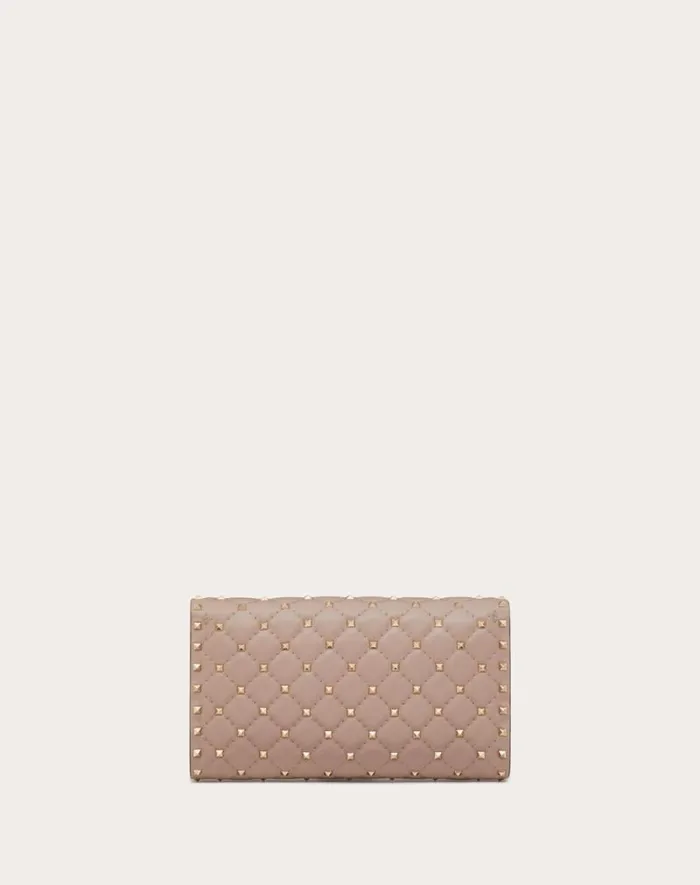 Valentino Shoulder Bags Woman Rockstud Spike Nappa Leather Crossbody Clutch Bag For Woman In Poudre Poudre Valentino Shoulder Bags Woman Rockstud Spike Nappa Leather Crossbody Clutch Bag For Woman In Poudre Poudre
