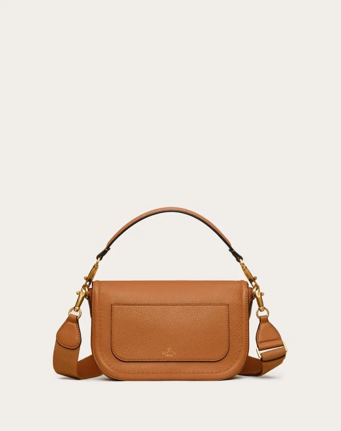 Valentino Shoulder Bags Woman Valentino Garavani Alltime Grainy Calfskin Shoulder Bag For Woman In Black Black Valentino Shoulder Bags Woman Valentino Garavani Alltime Grainy Calfskin Shoulder Bag For Woman In Black Black