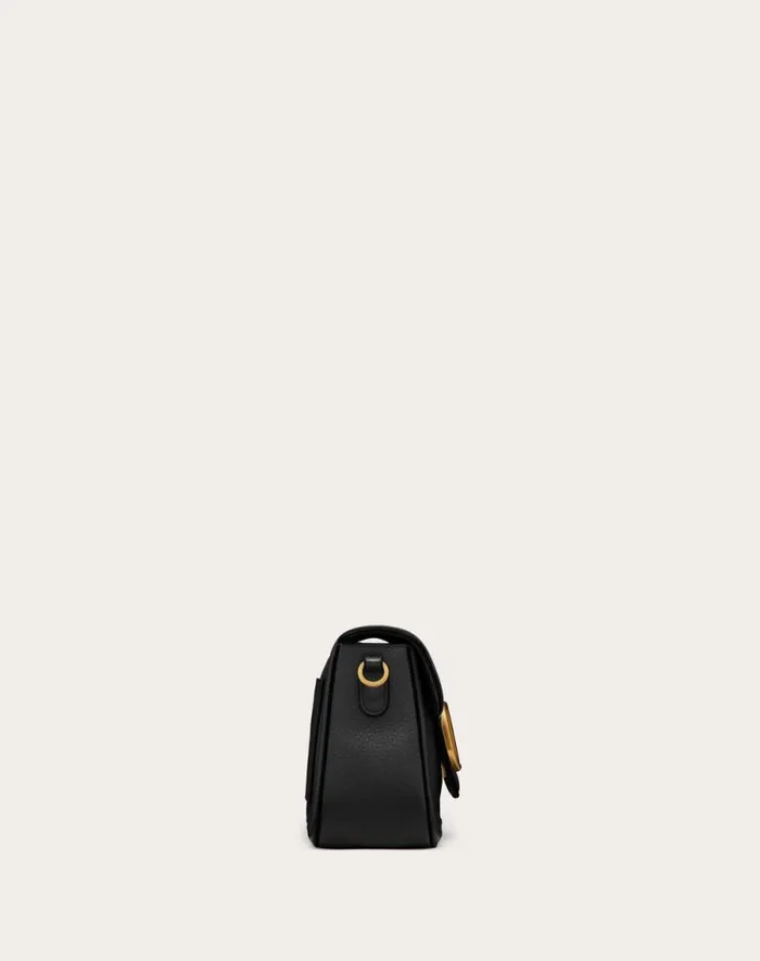 Valentino Shoulder Bags Woman Valentino Garavani Alltime Grainy Calfskin Shoulder Bag For Woman In Black Black Valentino Shoulder Bags Woman Valentino Garavani Alltime Grainy Calfskin Shoulder Bag For Woman In Black Black