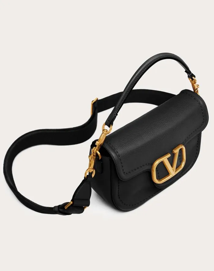 Valentino Shoulder Bags Woman Valentino Garavani Alltime Grainy Calfskin Shoulder Bag For Woman In Black Black Valentino Shoulder Bags Woman Valentino Garavani Alltime Grainy Calfskin Shoulder Bag For Woman In Black Black