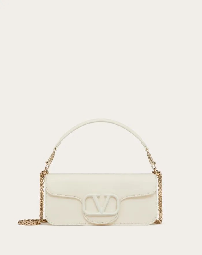 Valentino Shoulder Bags Woman Valentino Garavani Loc Calfskin Shoulder Bag For Woman In Ivory Ivory Valentino Shoulder Bags Woman Valentino Garavani Loc Calfskin Shoulder Bag For Woman In Ivory Ivory