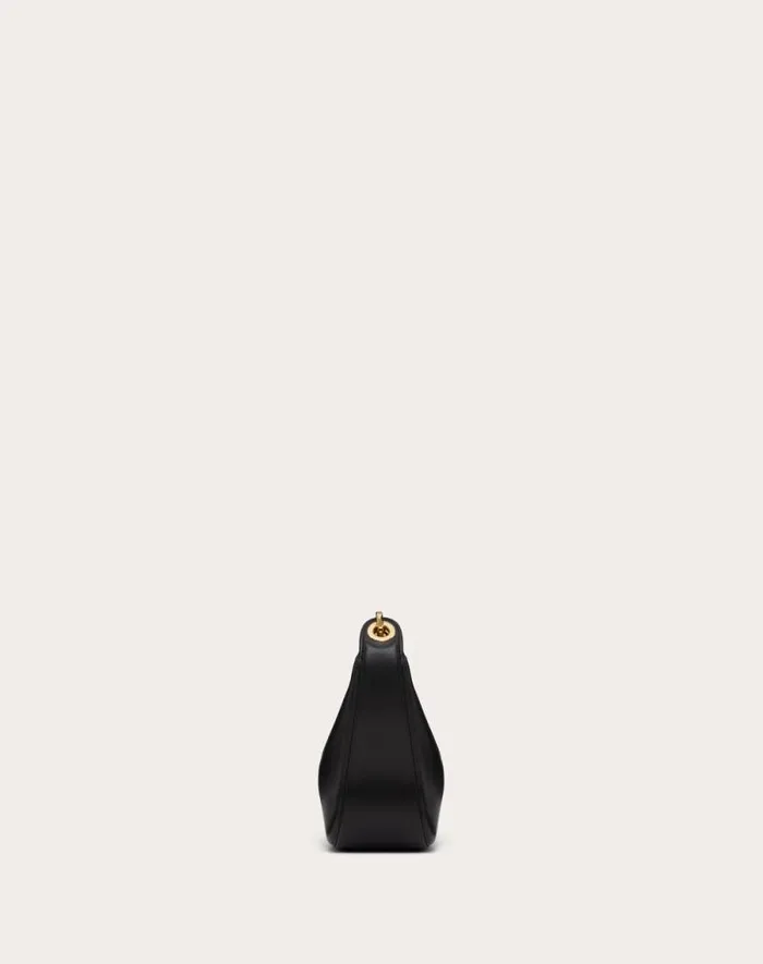 Valentino Shoulder Bags Woman Vlogo Moon Mini Hobo Bag In Nappa Leather With Chain For Woman In Camellia Camellia