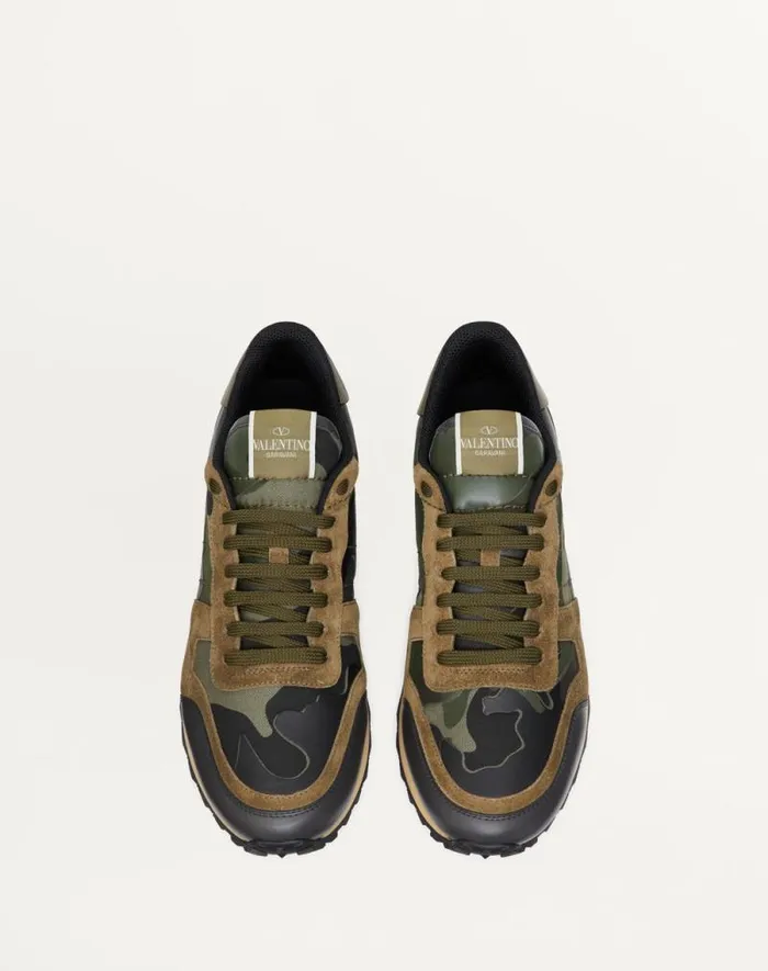 Valentino Sneakers Man Camouflage Rockrunner Sneaker For Man In Cobaltmarine Cobaltmarine Valentino Sneakers Man Camouflage Rockrunner Sneaker For Man In Cobaltmarine Cobaltmarine
