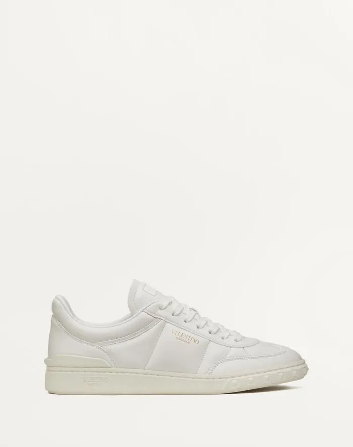 Valentino Sneakers Man Upvillage Low Top Nappa Leather Sneaker For Man In White White Valentino Sneakers Man Upvillage Low Top Nappa Leather Sneaker For Man In White White