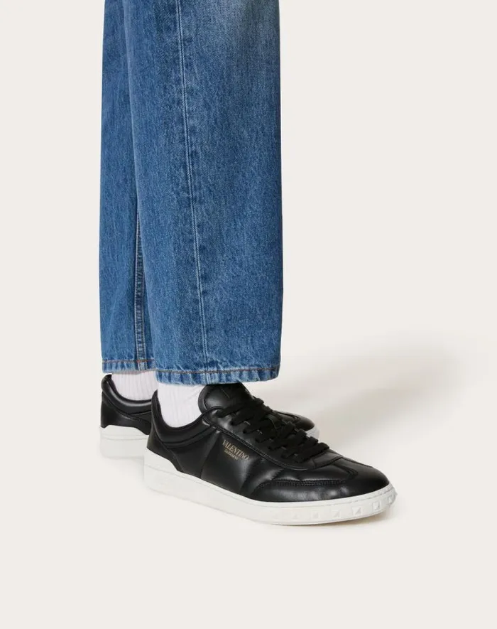Valentino Sneakers Man Upvillage Low Top Nappa Leather Sneaker For Man In White White Valentino Sneakers Man Upvillage Low Top Nappa Leather Sneaker For Man In White White