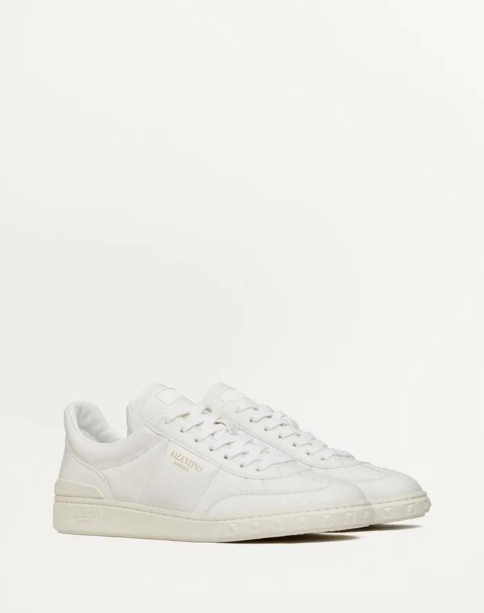 Valentino Sneakers Man Upvillage Low Top Nappa Leather Sneaker For Man In White White Valentino Sneakers Man Upvillage Low Top Nappa Leather Sneaker For Man In White White