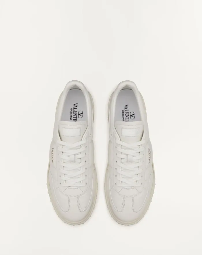 Valentino Sneakers Man Upvillage Low Top Nappa Leather Sneaker For Man In White White Valentino Sneakers Man Upvillage Low Top Nappa Leather Sneaker For Man In White White