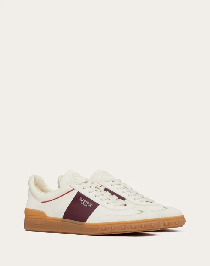 Valentino Sneakers Man Upvillage Low Top Sneaker In Split Leather And Calfskin Nappa Leather For Man In Multicolor Multicolor Valentino Sneakers Man Upvillage Low Top Sneaker In Split Leather And Calfskin Nappa Leather For Man In Multicolor Multicolor