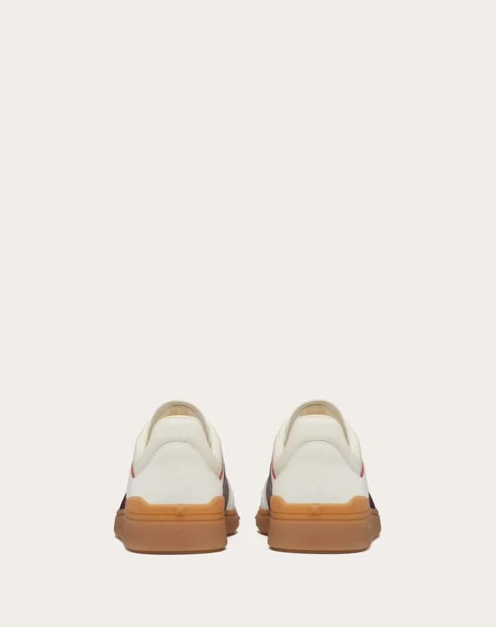 Valentino Sneakers Man Upvillage Low Top Sneaker In Split Leather And Calfskin Nappa Leather For Man In Multicolor Multicolor Valentino Sneakers Man Upvillage Low Top Sneaker In Split Leather And Calfskin Nappa Leather For Man In Multicolor Multicolor