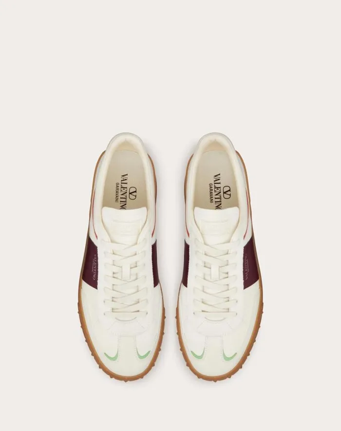 Valentino Sneakers Man Upvillage Low Top Sneaker In Split Leather And Calfskin Nappa Leather For Man In Multicolor Multicolor Valentino Sneakers Man Upvillage Low Top Sneaker In Split Leather And Calfskin Nappa Leather For Man In Multicolor Multicolor