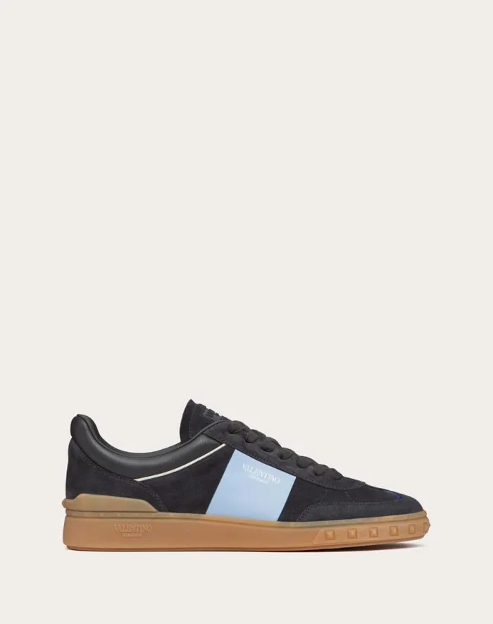 Valentino Sneakers Man Upvillage Low Top Sneaker In Split Leather And Calfskin Nappa Leather For Man In Multicolor Multicolor Valentino Sneakers Man Upvillage Low Top Sneaker In Split Leather And Calfskin Nappa Leather For Man In Multicolor Multicolor