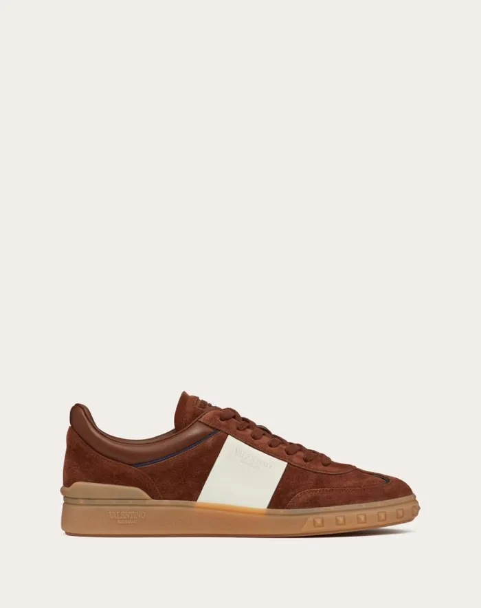 Valentino Sneakers Man Upvillage Low Top Sneaker In Split Leather And Calfskin Nappa Leather For Man In Multicolor Multicolor Valentino Sneakers Man Upvillage Low Top Sneaker In Split Leather And Calfskin Nappa Leather For Man In Multicolor Multicolor