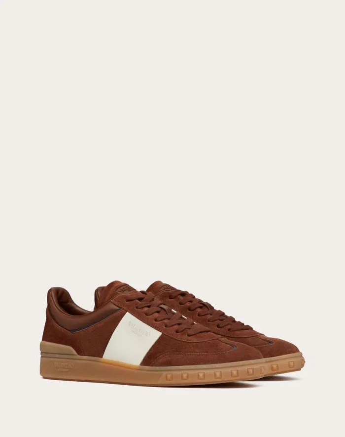Valentino Sneakers Man Upvillage Low Top Sneaker In Split Leather And Calfskin Nappa Leather For Man In Multicolor Multicolor Valentino Sneakers Man Upvillage Low Top Sneaker In Split Leather And Calfskin Nappa Leather For Man In Multicolor Multicolor
