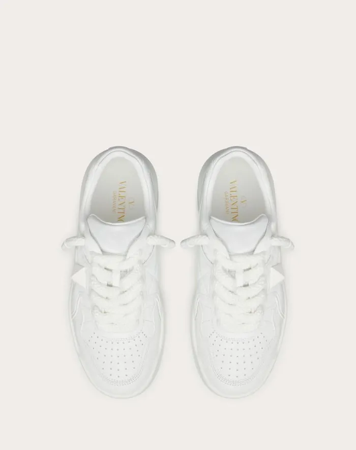 Valentino Sneakers Woman One Stud Xl Trainer In Nappa Leather For Woman In White White