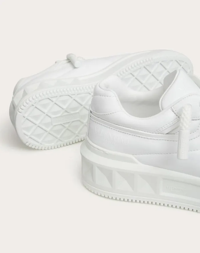 Valentino Sneakers Woman One Stud Xl Trainer In Nappa Leather For Woman In White White