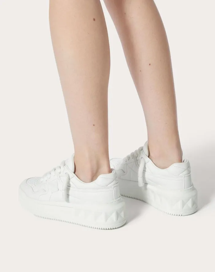 Valentino Sneakers Woman One Stud Xl Trainer In Nappa Leather For Woman In White White