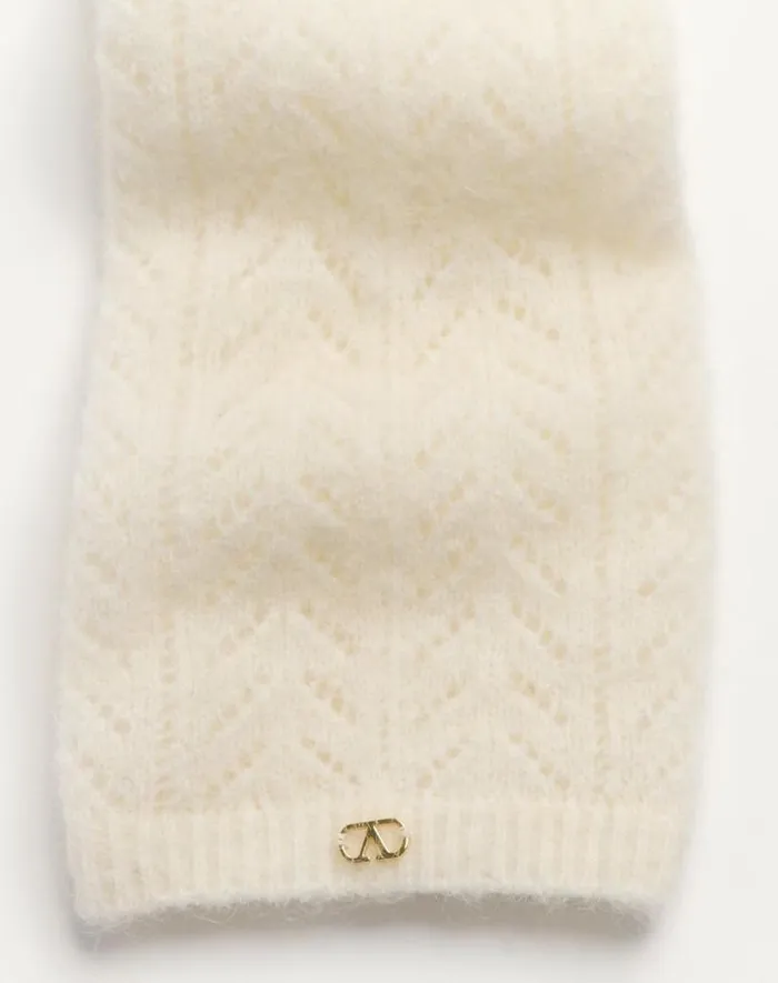 Valentino Soft Accessories Woman Mohair Socks For Woman In Latte Latte Valentino Soft Accessories Woman Mohair Socks For Woman In Latte Latte
