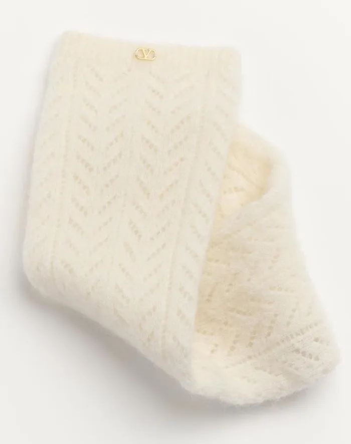 Valentino Soft Accessories Woman Mohair Socks For Woman In Latte Latte Valentino Soft Accessories Woman Mohair Socks For Woman In Latte Latte