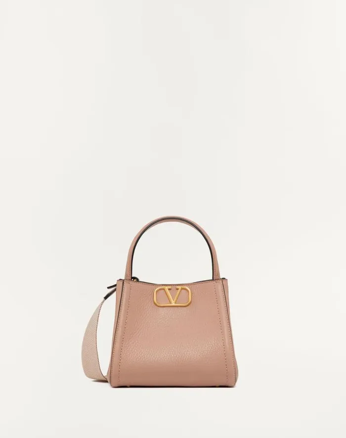 Valentino Top Handle Bags Woman Valentino Garavani Alltime Small Handbag In Grainy Calfskin For Woman In Ivory Ivory Valentino Top Handle Bags Woman Valentino Garavani Alltime Small Handbag In Grainy Calfskin For Woman In Ivory Ivory