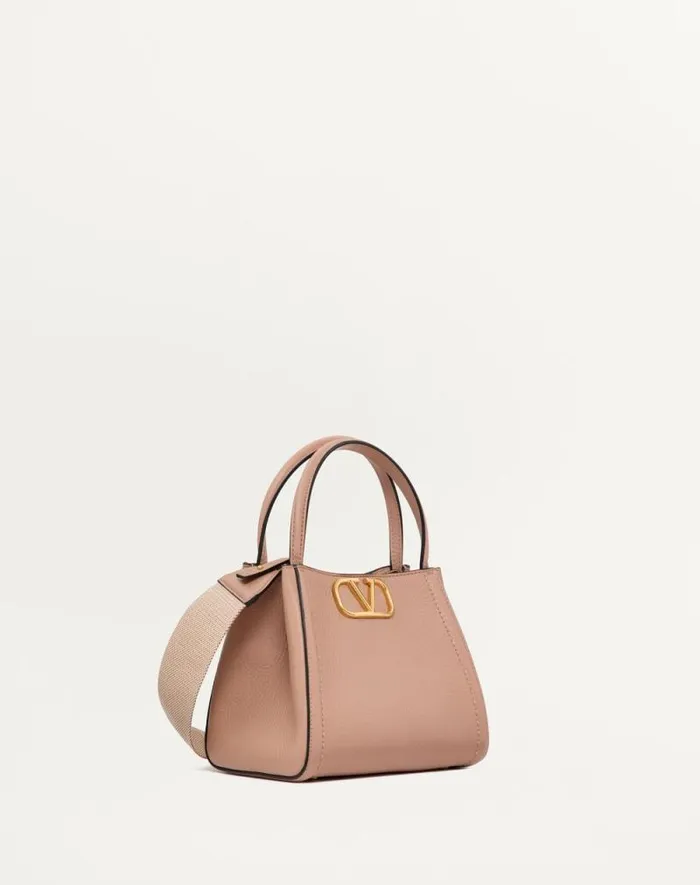Valentino Top Handle Bags Woman Valentino Garavani Alltime Small Handbag In Grainy Calfskin For Woman In Ivory Ivory Valentino Top Handle Bags Woman Valentino Garavani Alltime Small Handbag In Grainy Calfskin For Woman In Ivory Ivory