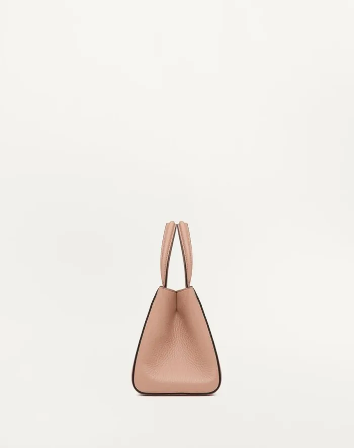 Valentino Top Handle Bags Woman Valentino Garavani Alltime Small Handbag In Grainy Calfskin For Woman In Ivory Ivory Valentino Top Handle Bags Woman Valentino Garavani Alltime Small Handbag In Grainy Calfskin For Woman In Ivory Ivory