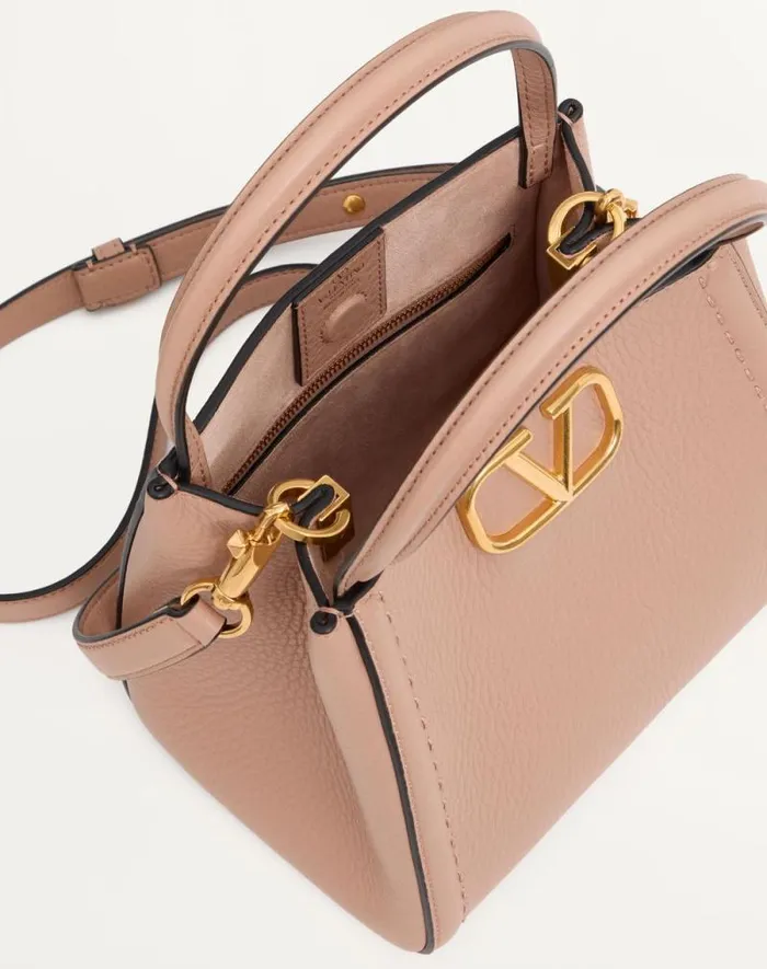 Valentino Top Handle Bags Woman Valentino Garavani Alltime Small Handbag In Grainy Calfskin For Woman In Ivory Ivory Valentino Top Handle Bags Woman Valentino Garavani Alltime Small Handbag In Grainy Calfskin For Woman In Ivory Ivory