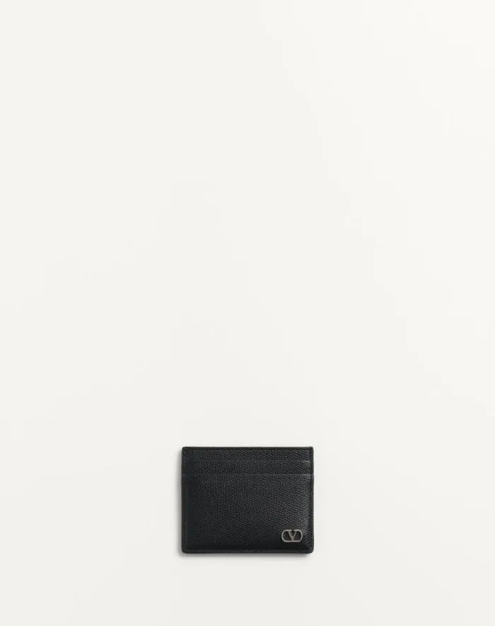 Valentino Wallets And Small Leather Goods Man Vlogo Signature Grainy Calfskin Card Holder For Man In Saddle Brown Saddle Brown Valentino Wallets And Small Leather Goods Man Vlogo Signature Grainy Calfskin Card Holder For Man In Saddle Brown Saddle Brown