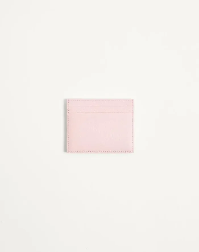 Valentino Wallets And Small Leather Goods Woman Vlogo Signature Grainy Calfskin Card Holder For Woman In Rose Quartz Rose Quartz Valentino Wallets And Small Leather Goods Woman Vlogo Signature Grainy Calfskin Card Holder For Woman In Rose Quartz Rose Quartz