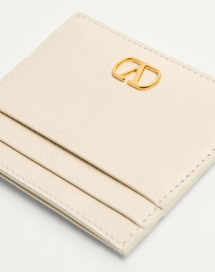 Valentino Wallets And Small Leather Goods Woman Vlogo Signature Grainy Calfskin Card Holder For Woman In Rose Quartz Rose Quartz Valentino Wallets And Small Leather Goods Woman Vlogo Signature Grainy Calfskin Card Holder For Woman In Rose Quartz Rose Quartz