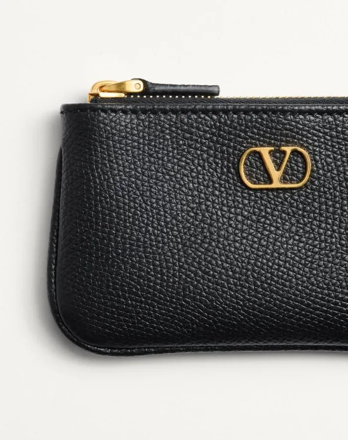 Valentino Wallets And Small Leather Goods Woman Vlogo Signature Grainy Calfskin Key Ring For Woman In Rose Quartz Rose Quartz Valentino Wallets And Small Leather Goods Woman Vlogo Signature Grainy Calfskin Key Ring For Woman In Rose Quartz Rose Quartz