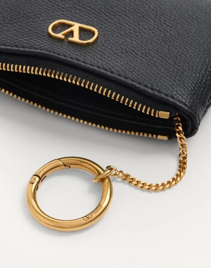 Valentino Wallets And Small Leather Goods Woman Vlogo Signature Grainy Calfskin Key Ring For Woman In Rose Quartz Rose Quartz Valentino Wallets And Small Leather Goods Woman Vlogo Signature Grainy Calfskin Key Ring For Woman In Rose Quartz Rose Quartz