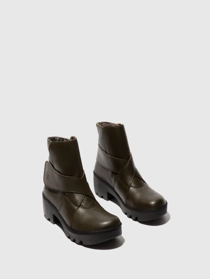 Velcro Ankle Boots TEFA532FLY MILITARY Women Fly London Ankle Boots
