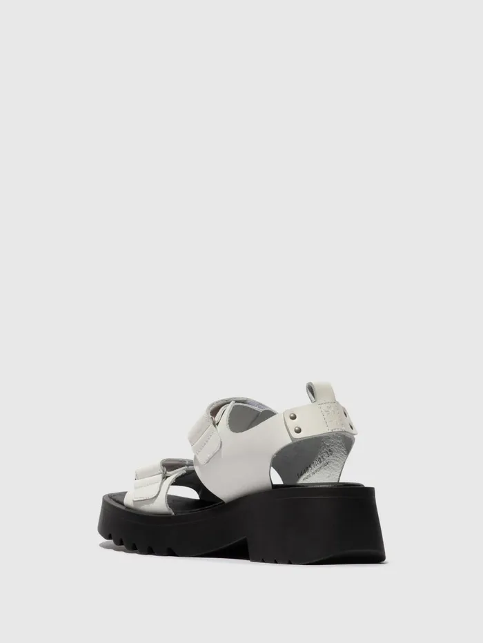 Velcro Sandals MEKA857FLY OFFWHITE Women Fly London Sandals