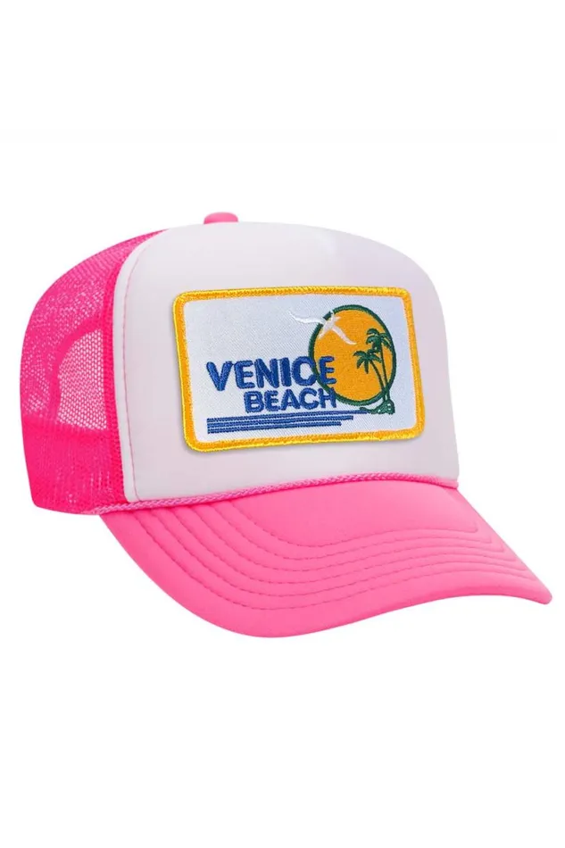 Venice Beach Vintage Trucker Hat WomenMen Aviator Nation Trucker Hats