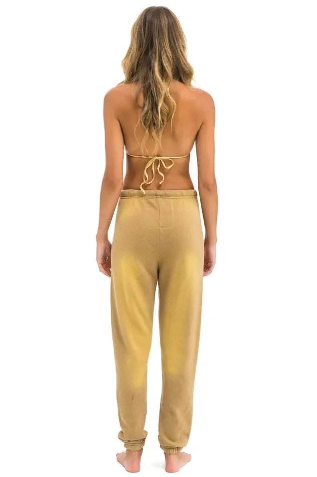 Venice Surfer Sweatpants 8211 Faded Tan Women Aviator Nation Sweatpants