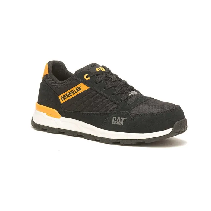 Venward Composite Toe Work Shoe Blackcat Yellow Men Cat Footwear Slip Resistant