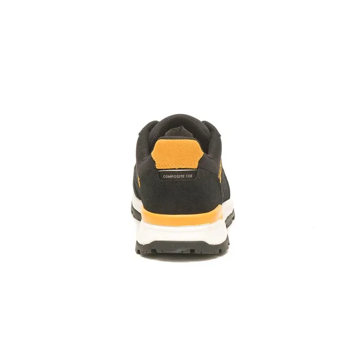 Venward Composite Toe Work Shoe Blackcat Yellow Men Cat Footwear Slip Resistant