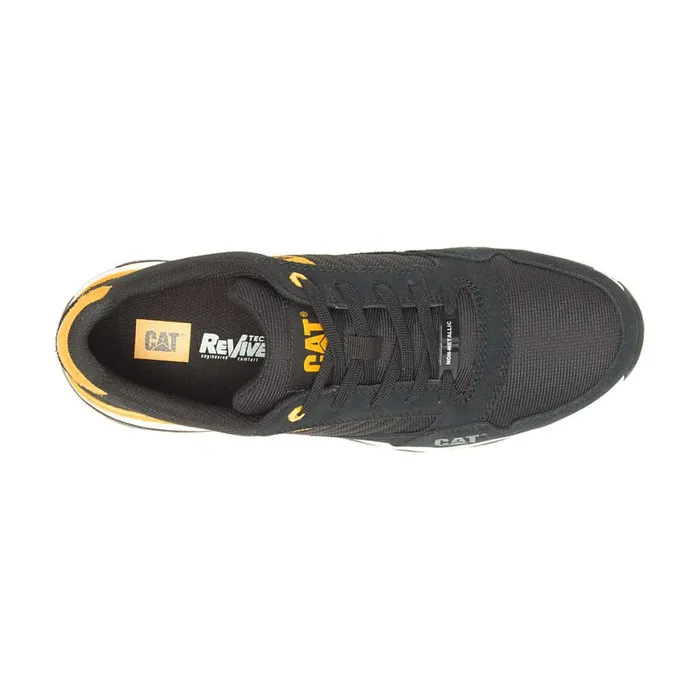 Venward Composite Toe Work Shoe Blackcat Yellow Men Cat Footwear Slip Resistant