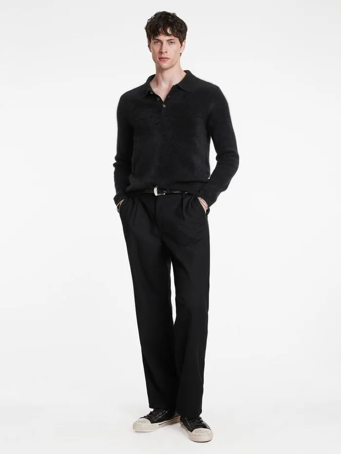 VERONA POLO Black Men John Varvatos Sweaters