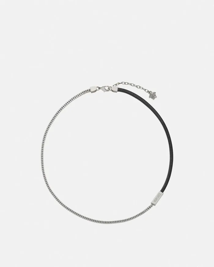 Versace Necklace Silver WomenMen Versace Necklaces