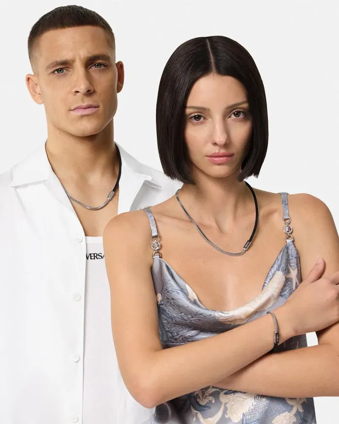 Versace Necklace Silver WomenMen Versace Necklaces