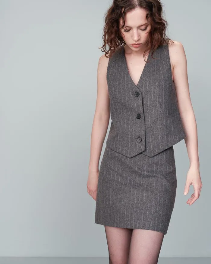 VEST ANTHRACITE NICO Shop Grace and Mila Waistcoats
