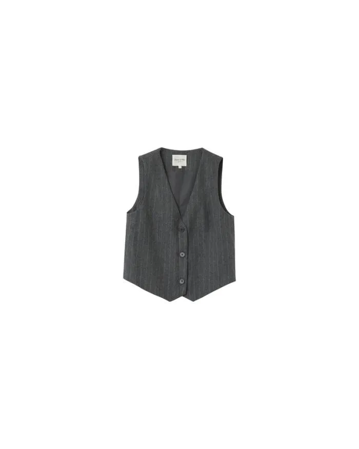VEST ANTHRACITE NICO Shop Grace and Mila Waistcoats