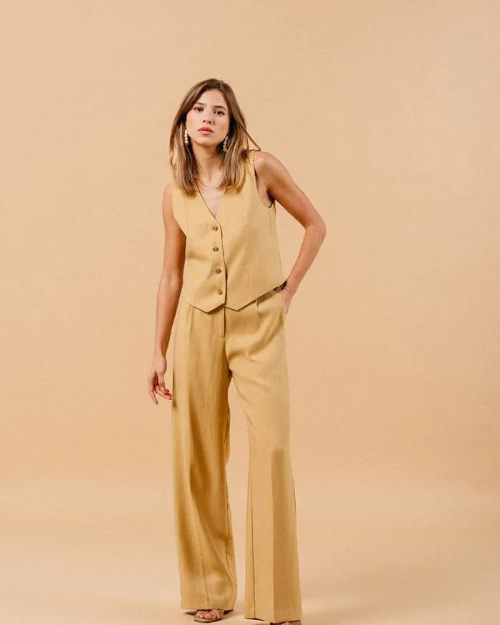 VEST OCRE MATHIEU Shop Grace and Mila Waistcoats