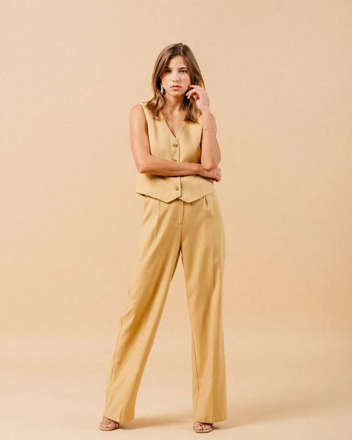 VEST OCRE MATHIEU Shop Grace and Mila Waistcoats