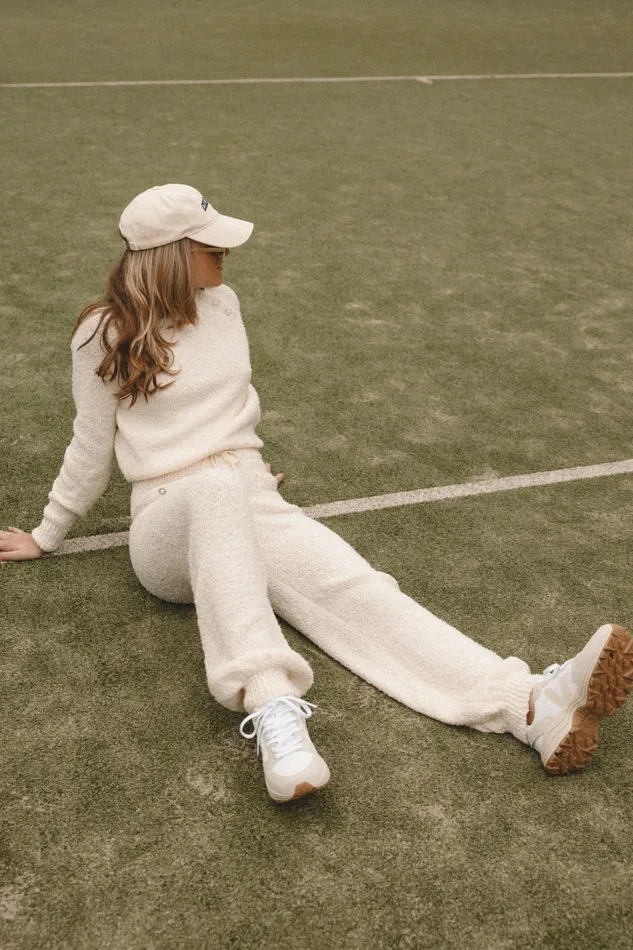 Victoria Knitted Set Cream Women Loungewear Petal and Pup