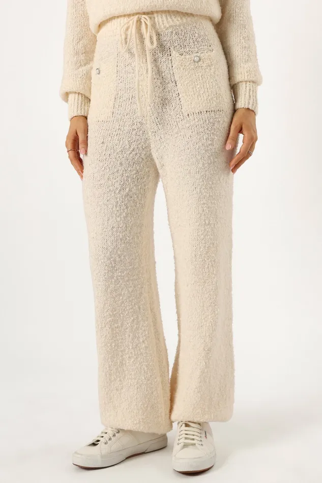 Victoria Knitted Set Cream Women Loungewear Petal and Pup